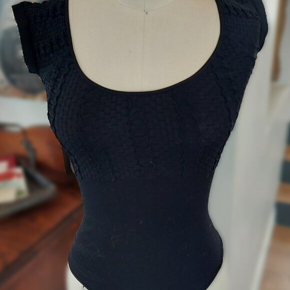 NEW Y2K Womens XS XS/S GUESS lot Sparkle Tank Sweater Bodysuit Red Tee Tube Top - Picture 5 of 15